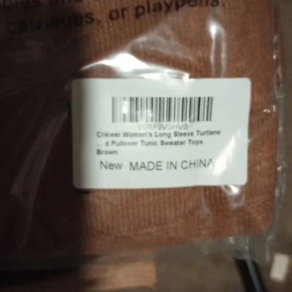 Cnkwei  Long Sleeve Turtleneck Sweater Dress Large - Picture 6 of 6